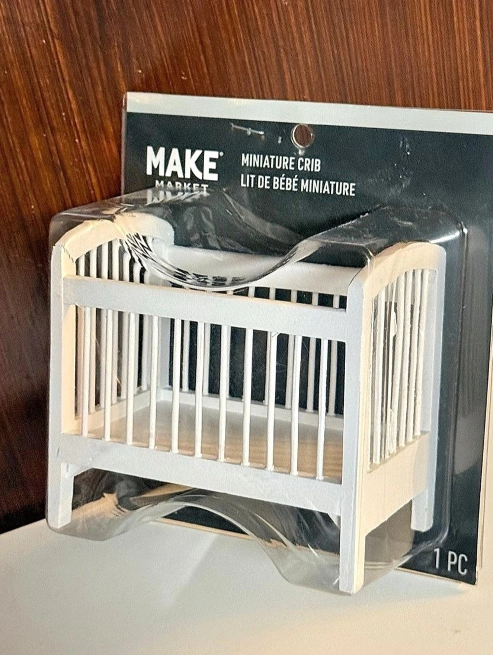 MAKE MARKET Miniature wooden Crib
